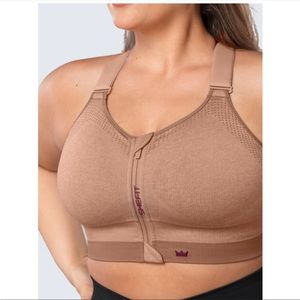 SHEFIT Low Impact Heathered Tan Sports Bra 4Luxe